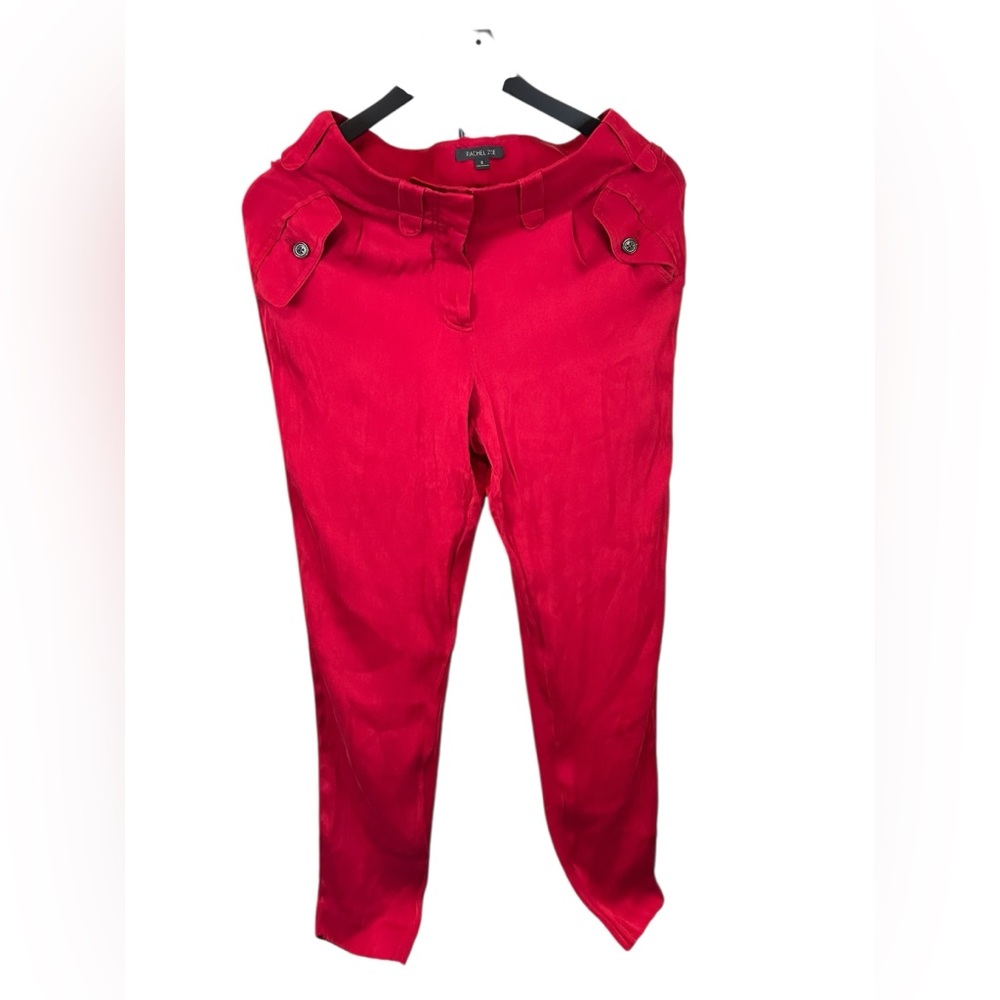 Rachel Zoe Vibrant Red Straight Leg Pants - Picture 5 of 13